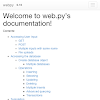 python web.py doc