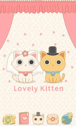 Lovely Kitten GO LauncherTheme