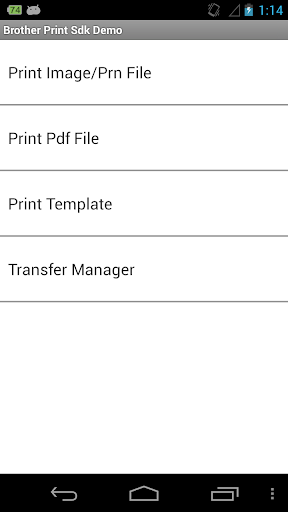 Brother Print SDK Demo