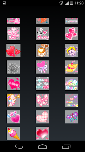 emoticons love for chat