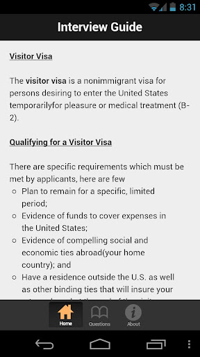 US Visitor Visa Interview Prep