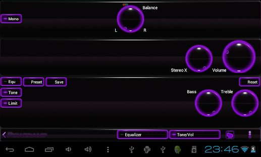poweramp skin glow purple Screenshots 12