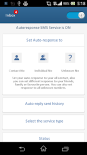 Auto-Response SMS Screen 2