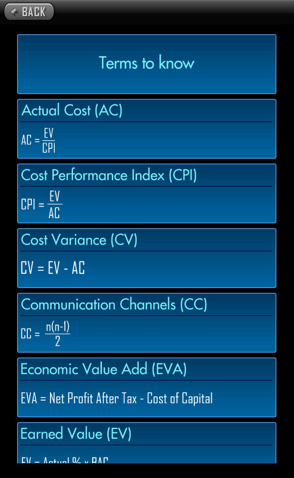 PMP Exam Resource Screen 3