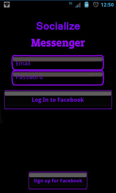 Android application Purple Socialize 4 FB Messenge screenshort