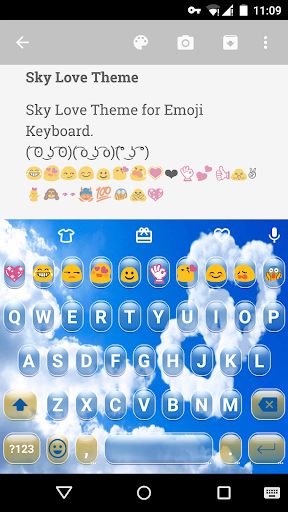 Sky Love Emoji Keyboard