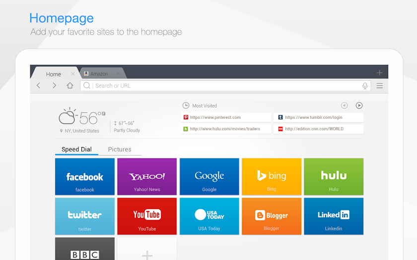 DU Browser for Tablet Screen 3