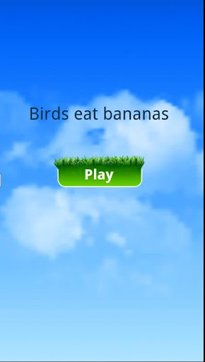 Bird eat bananas