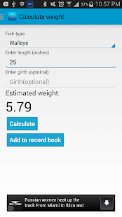 Freshwater Fish Calculator Lt Screenshots 1
