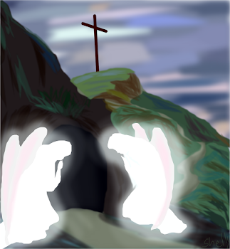 And she saw two angels in white...