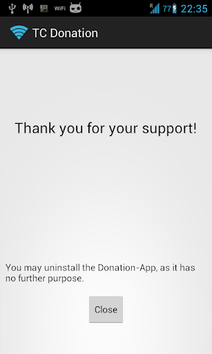 Tethering Control Donation