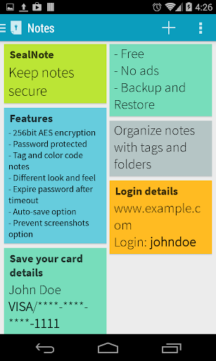 SealNote Secure Encrypted Note