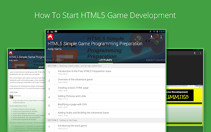 HTML5 Game Development course poster 4