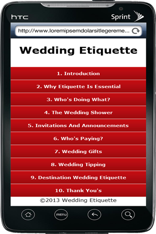 Wedding Etiquette