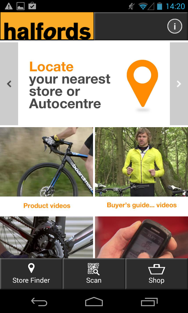 Halfords Screen 1