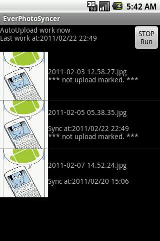 EverPhotoSyncer Screen 3