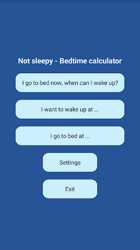 NotSleepy - Bedtime Calculator