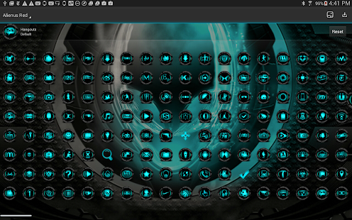 download Alien Cyan Theme for NEXT free