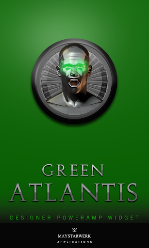 Poweramp Widget Green Atlantis