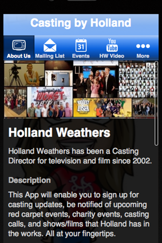 【免費娛樂App】Holland Weathers Casting-APP點子