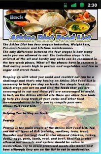 download Atkins Diet Food List free
