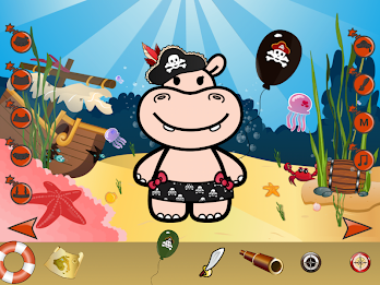 Hippo Dress Up Game poster 9