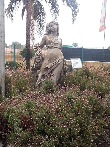 Lavender Girl Statue
