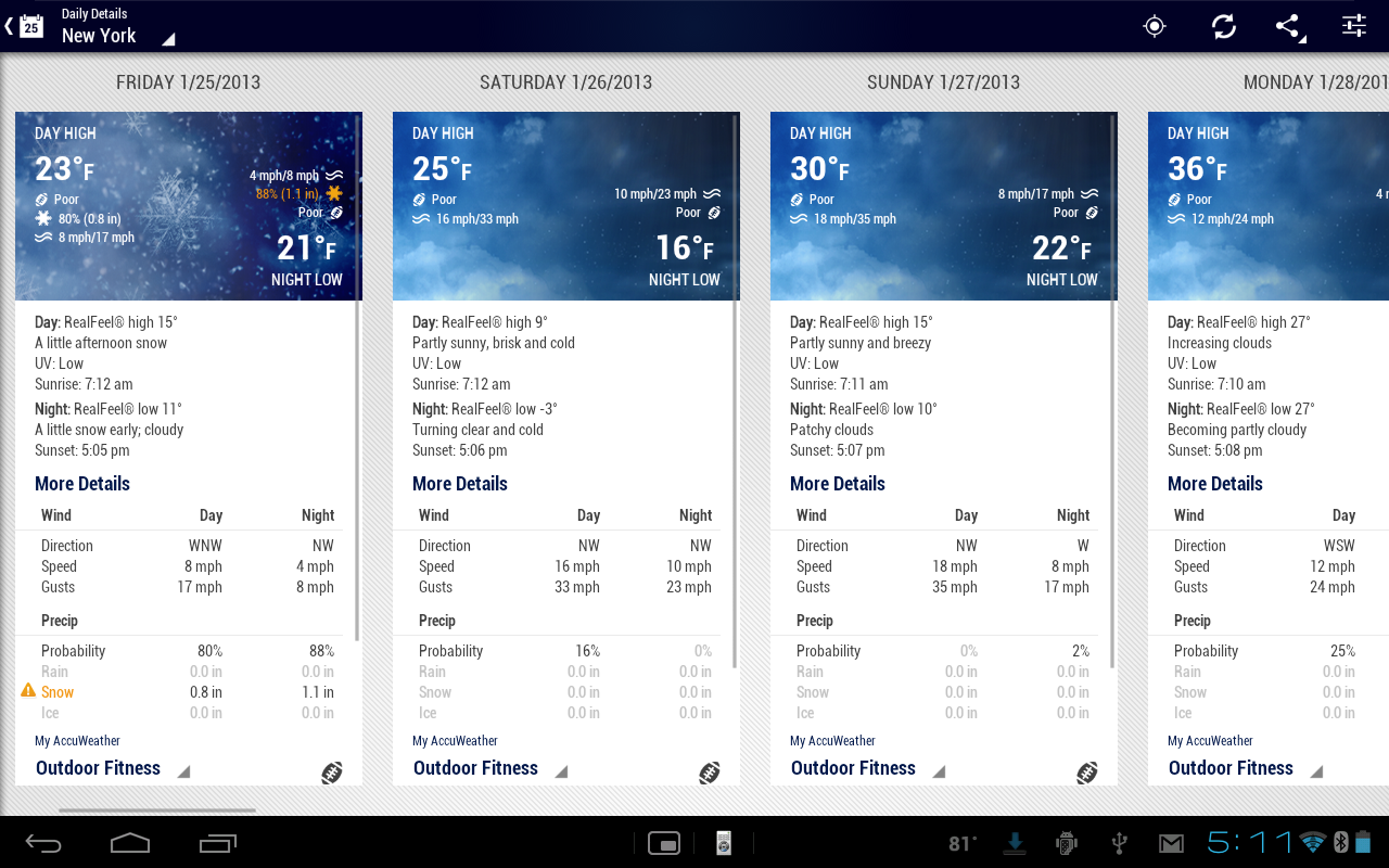 AccuWeather Platinum - screenshot