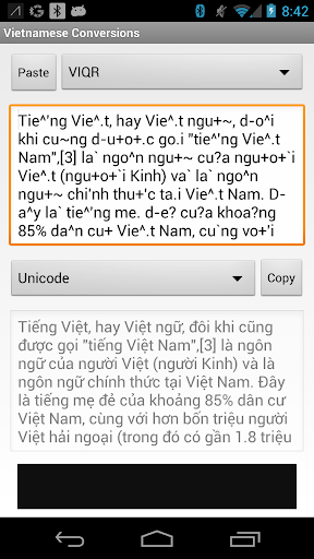 Vietnamese Conversions