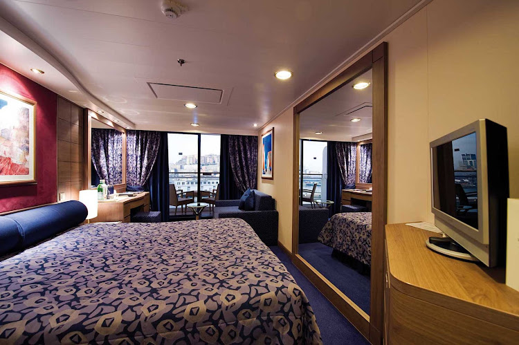 Balcony Staterooms on MSC Orchestra offer passengers stylish accommodations and private balconies from which to take in the horizon-to-horizon views.