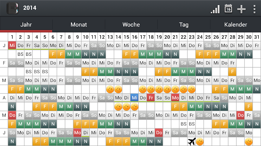 Urlaubsplan Screen 1