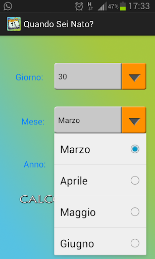 【免費工具App】Quando sei nato?-APP點子