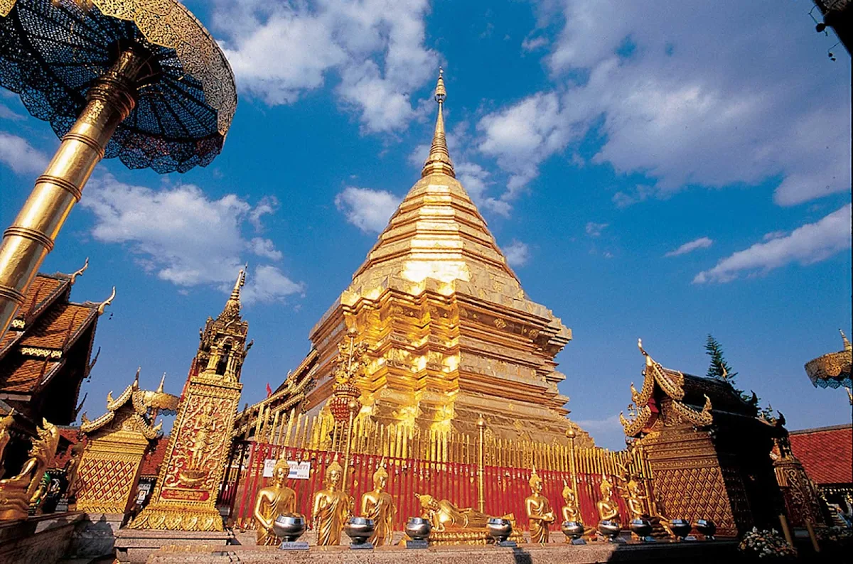 Thailand-pra-that-doi-suthep - Wat Phra That Doi Suthep is a Theravada Buddhist temple in Chiang Mai Province, Thailand.