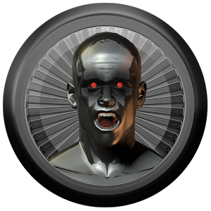 poweramp skin black atlantis logo