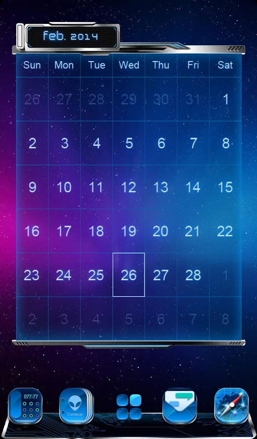 3D CALENDAR-COMET 3D LAUNCHER - screenshot