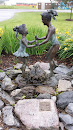 Little Girls Playing Statue