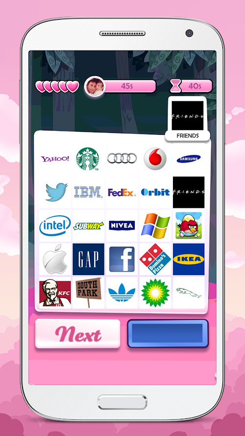 Android application Match the Pics! screenshort