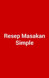 Free Resep Masakan Simple APK for Android