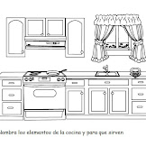 Cocina Para Ninos Para Colorear