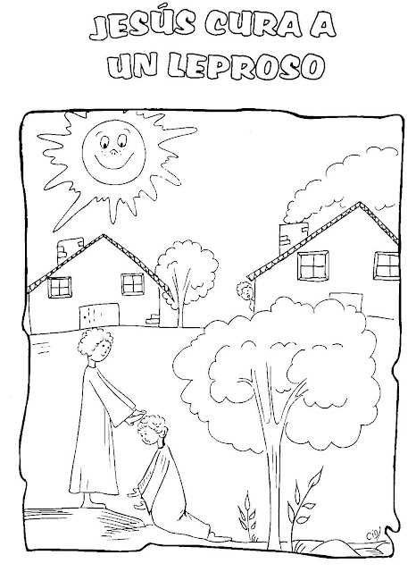 LA VIDA DE JESUS EN DIBUJOS PARA PINTAR