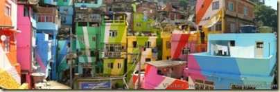 Repeindre les favela, Santa Marta, Brésil-9