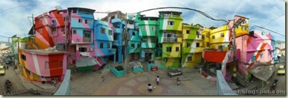 Repeindre les favela, Santa Marta, Brésil-7