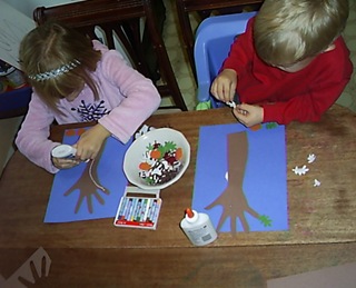 arm and hand print trees (3)