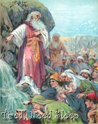 Moses strking the rock