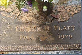 Lester Flatt's Grave Marker