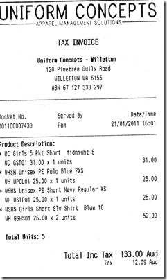receipt receipt