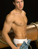 Sexy Muscle Men in White Underwear