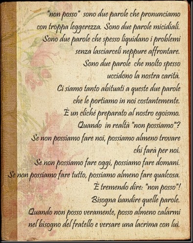 non posso...