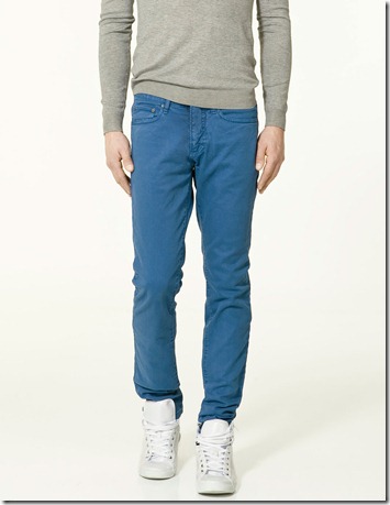 Zara Man Jeans Colours Blue