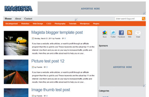 Magista – Free Premium Magazine Blogger Template